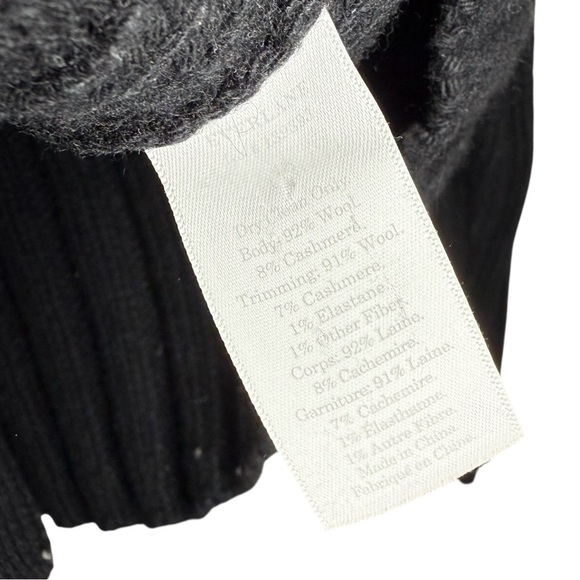 Everlane Black Wool Cashmere V Neck Cardigan Sweater - Small - Picture 8 of 8